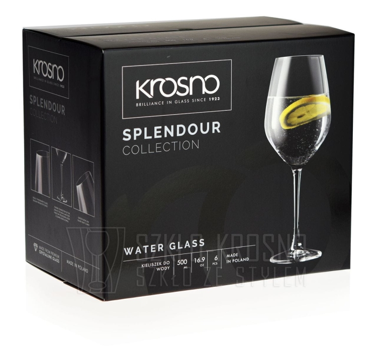 Kieliszki do wody KROSNO Splendour 500ml
