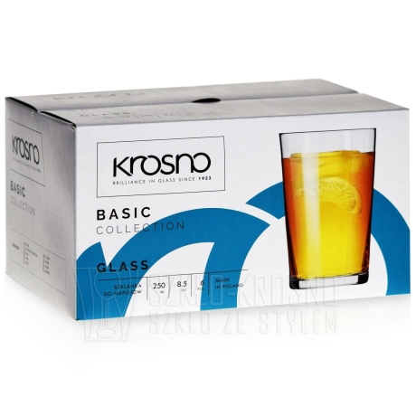 Przejdź do produktu Rozchylane szklanki do herbaty KROSNO Basic 250ml