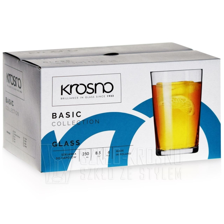 Rozchylane szklanki do herbaty KROSNO Tak 250ml