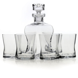 Komplet do whisky karafka + 6 szklanek KROSNO Signature