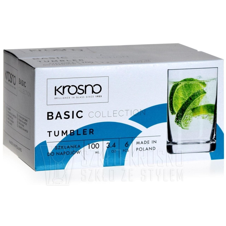 Literatki do soku, wody KROSNO Basic 100ml