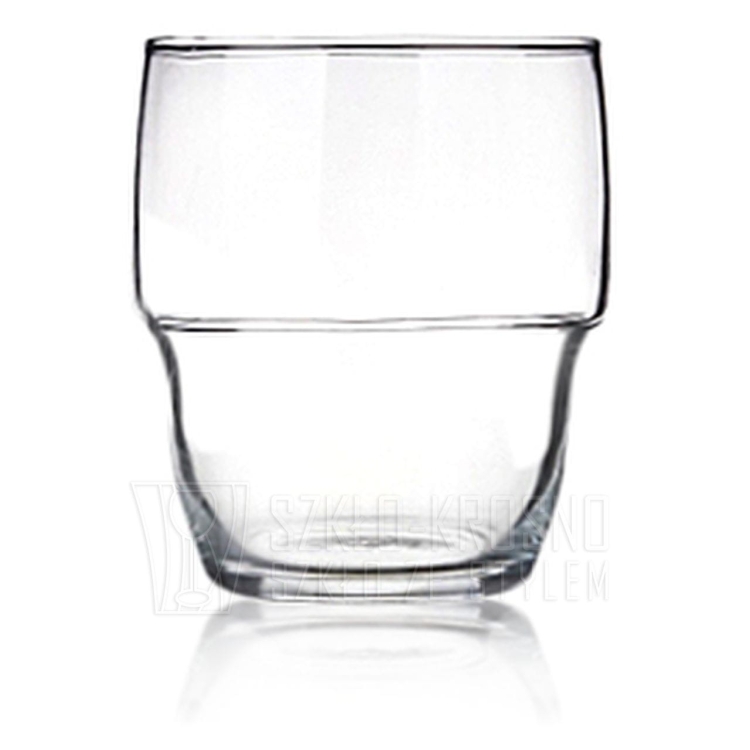 Piętrowane niskie szklanki do kawy latte soku 250ml