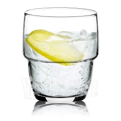 Piętrowane niskie szklanki do kawy latte soku 250ml