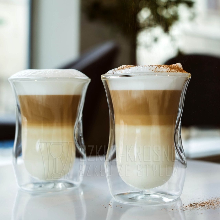 Szklanki termiczne do kawy latte Vita 300ml 6 szt. z łyżeczkami GRATIS