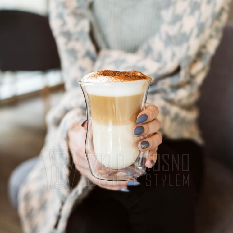 Szklanki termiczne do kawy latte Vita 300ml 6 szt. z łyżeczkami GRATIS