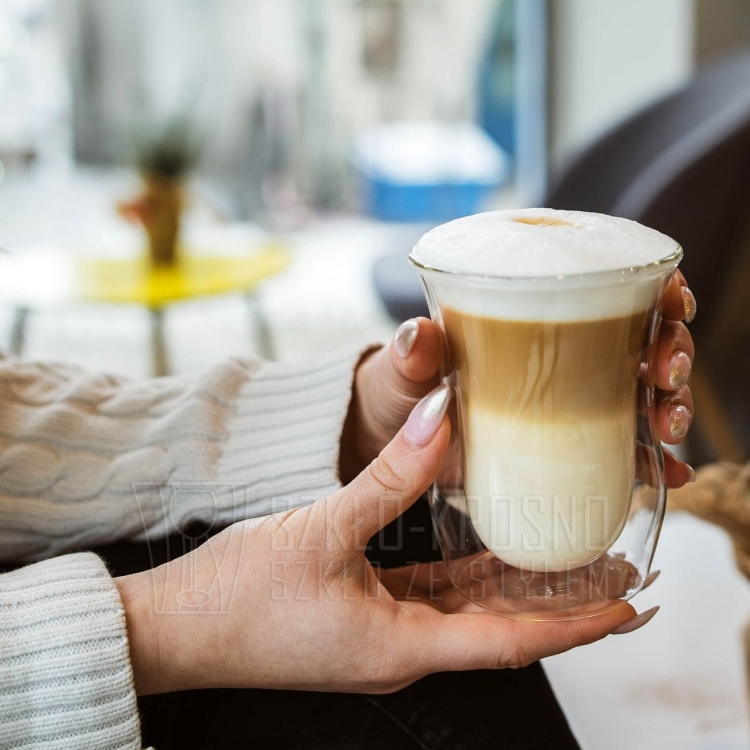 Szklanki termiczne do kawy latte Vita 300ml 6 szt. z łyżeczkami GRATIS