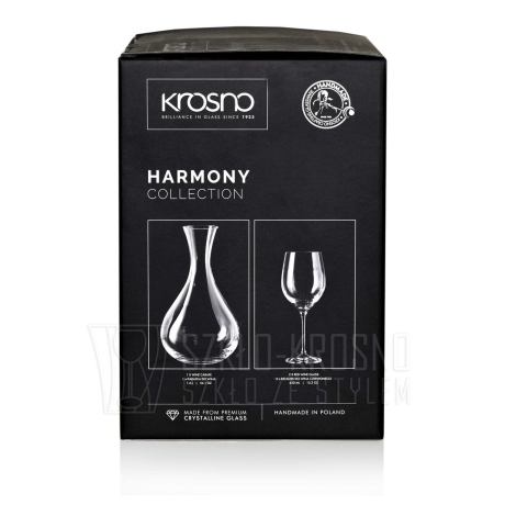 Przejdź do produktu Komplet KROSNO Harmony karafka kieliszki do wina 3el.