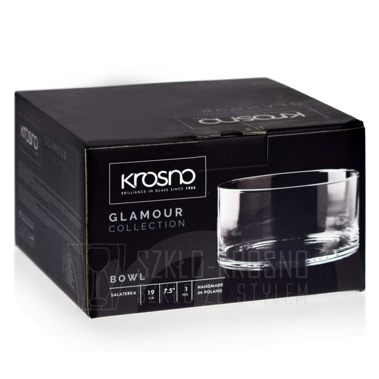 Szklana salaterka KROSNO Glamour 19 cm