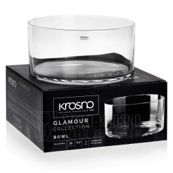 Szklana salaterka KROSNO Glamour 24 cm na sałatki, owoce