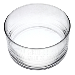 Szklana salaterka KROSNO Glamour 24 cm na sałatki, owoce