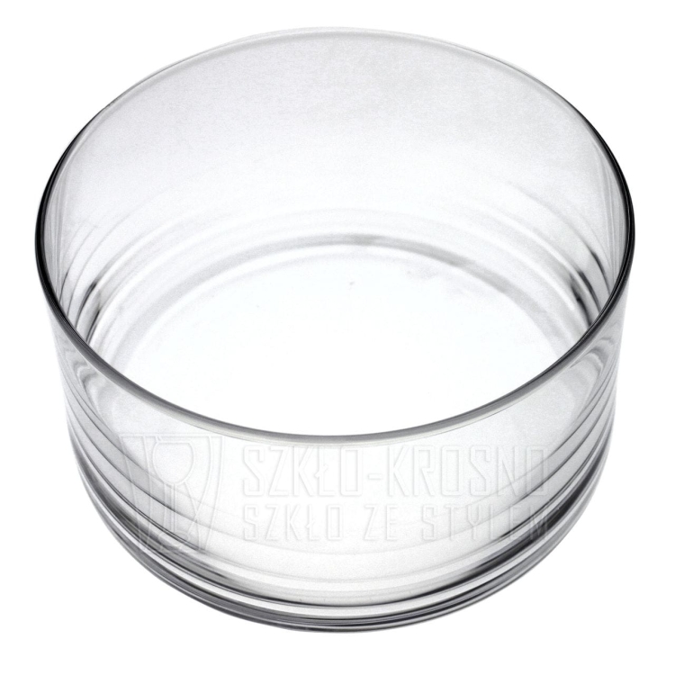Szklana salaterka KROSNO Glamour 24 cm na sałatki, owoce