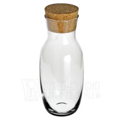 Karafka do wina wody soku z korkiem KROSNO Pure 1/1,1L