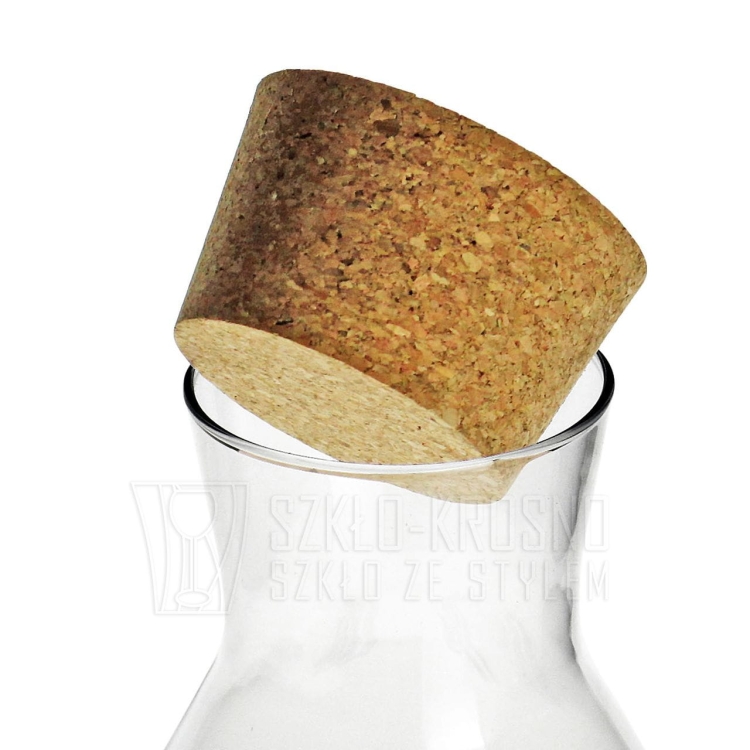 Karafka do wina wody soku z korkiem KROSNO Pure 1/1,1L