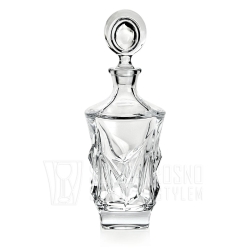 Ekskluzywna KRYSZTAŁOWA karafka do whisky Bohemia JIHLAVA 800 ml