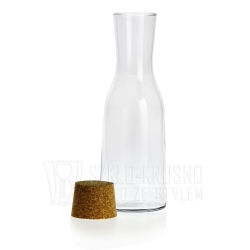 Karafka z korkiem do wina wody soku Bohemia TOWER 1L