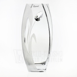 Wazon dekoracyjny SWAROVSKI 26cm "Tulipan" z grawerem, na ślub, podziękowania