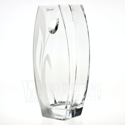 Wazon dekoracyjny SWAROVSKI 26cm "Tulipan" z grawerem, na ślub, podziękowania