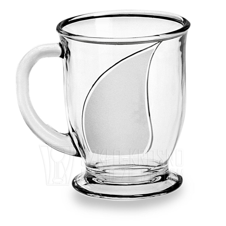 Komplet szklanek do herbaty, kawy 400 ml PŁETWA 6 sztuk