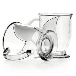 Komplet szklanek do herbaty, kawy 400 ml PŁETWA 6 sztuk