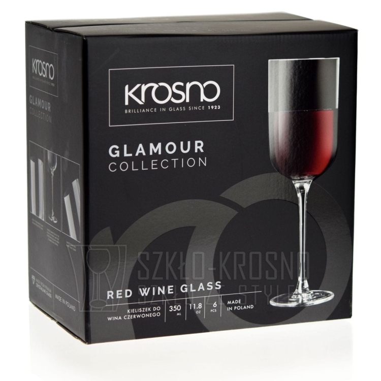 Kieliszki do wina czerwonego KROSNO Glamour 350 ml