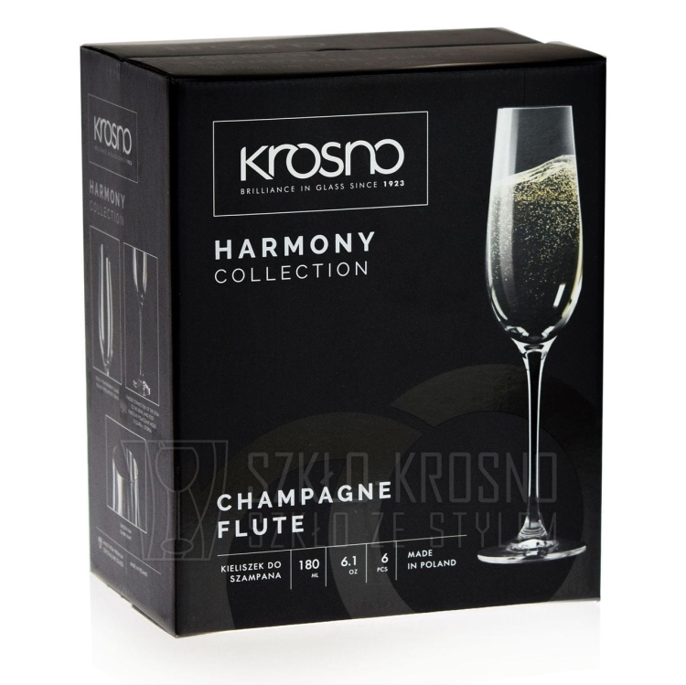 Kieliszki do szampana KROSNO Harmony | 180 ml | 6 szt.
