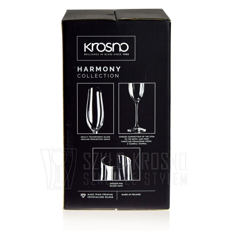 Kieliszki do szampana KROSNO Harmony | 180 ml | 6 szt.
