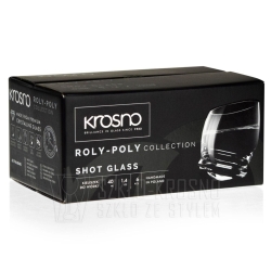 Kieliszki do wódki "bujające się" KROSNO Handmade ROLY-POLY 40ml