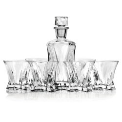 Ekskluzywny zestaw do whisky Bohemia Cooper 6+1 Kryształ