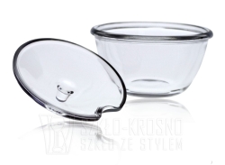 Szklana cukiernica z pokrywką 12cm (481.1299)