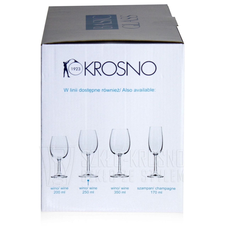Kieliszki do wina białego KROSNO Pure 250 / 280 ml
