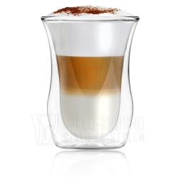 Szklanki termiczne do kawy latte Vialli Design Vita 300ml 6 szt. z łyżeczkami GRATIS