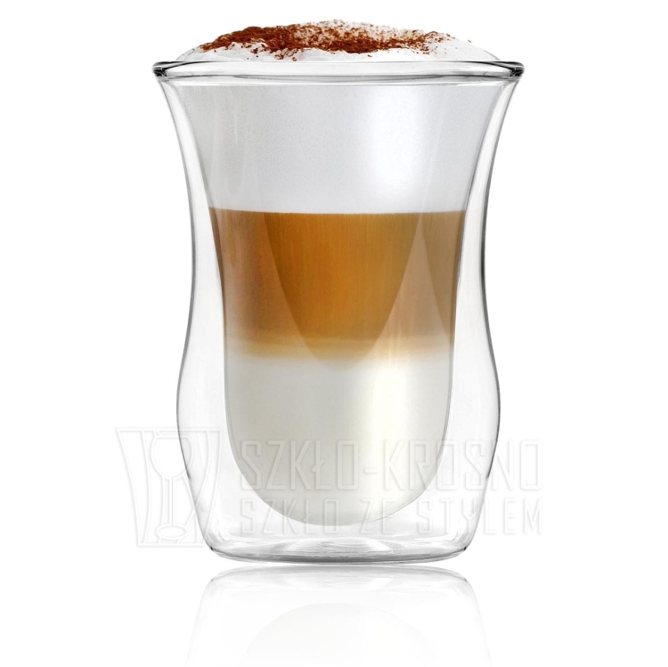 Szklanki termiczne do kawy latte Vialli Design Vita 300ml 6 szt. z łyżeczkami GRATIS