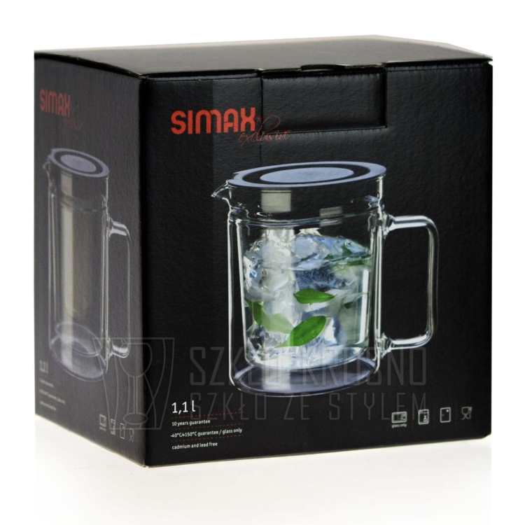 Dzbanek żaroodporny, zaparzacz SIMAX TWIN 1,1 L