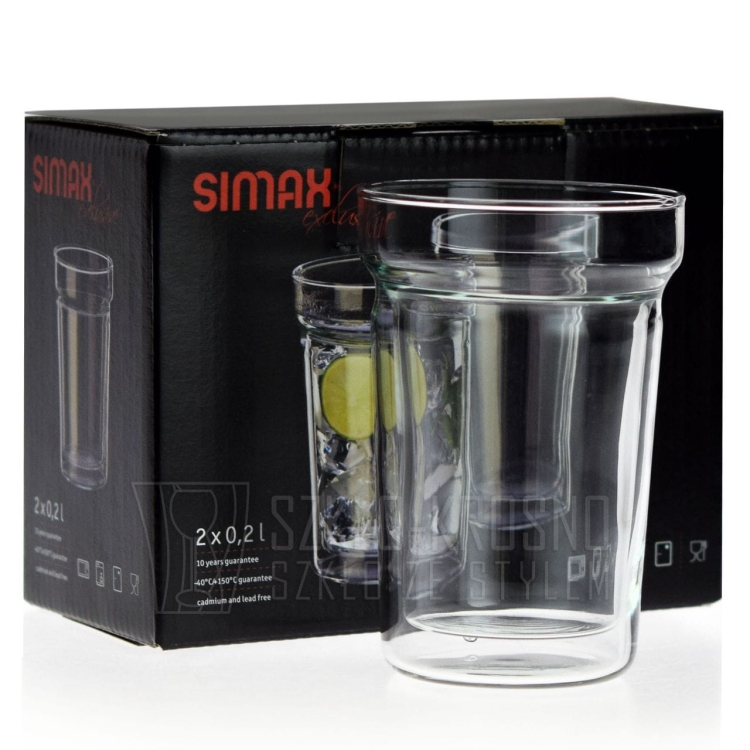 Szklanki termiczne SIMAX Dual 0,2L do serwowania zimnych i gorących napojów