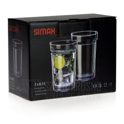 Szklanki termiczne SIMAX Dual 0,3L do serwowania zimnych i gorących napojów
