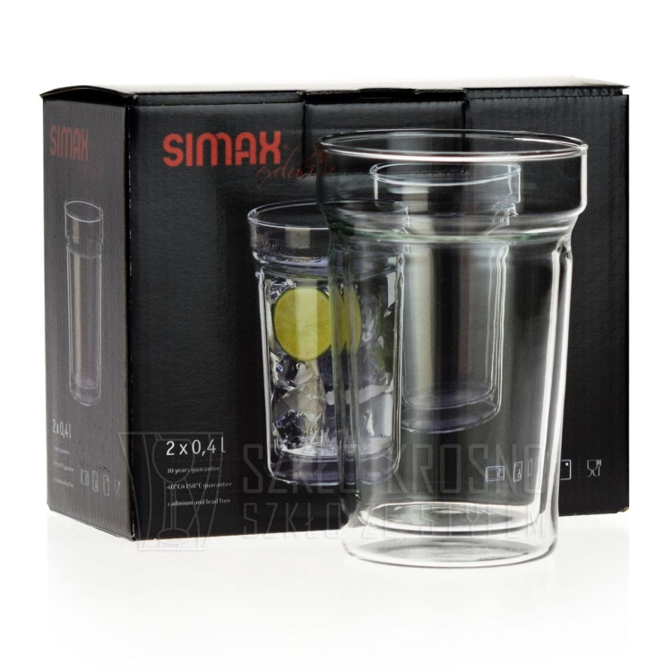 Szklanki termiczne SIMAX Dual 0,4L do serwowania zimnych i gorących napojów