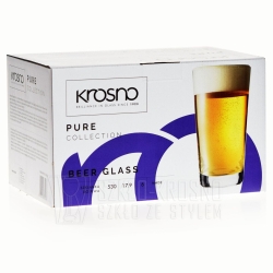 Szklanki kufle do piwa KROSNO Pure 530ml