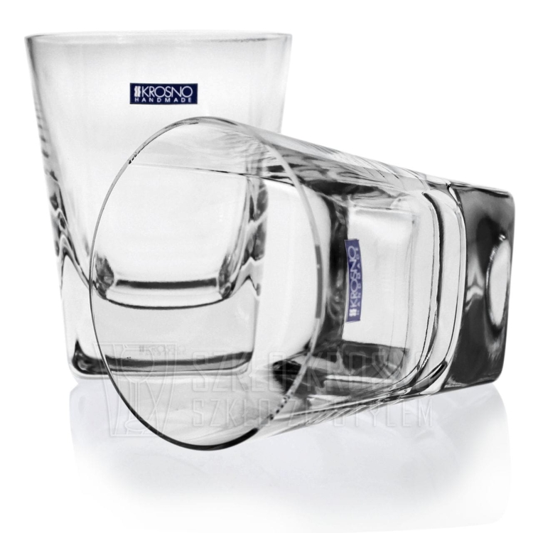 Szklanki do whisky kwadratowe KROSNO Handmade CARO 280ml