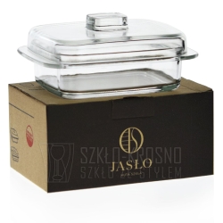 Szklana maselnica z pokrywką maselniczka 481.664