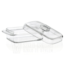 Szklana maselnica z pokrywką maselniczka 481.664
