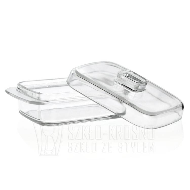 Szklana maselnica z pokrywką maselniczka 481.664