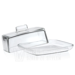 Szklana maselnica z pokrywką maselniczka 481.949