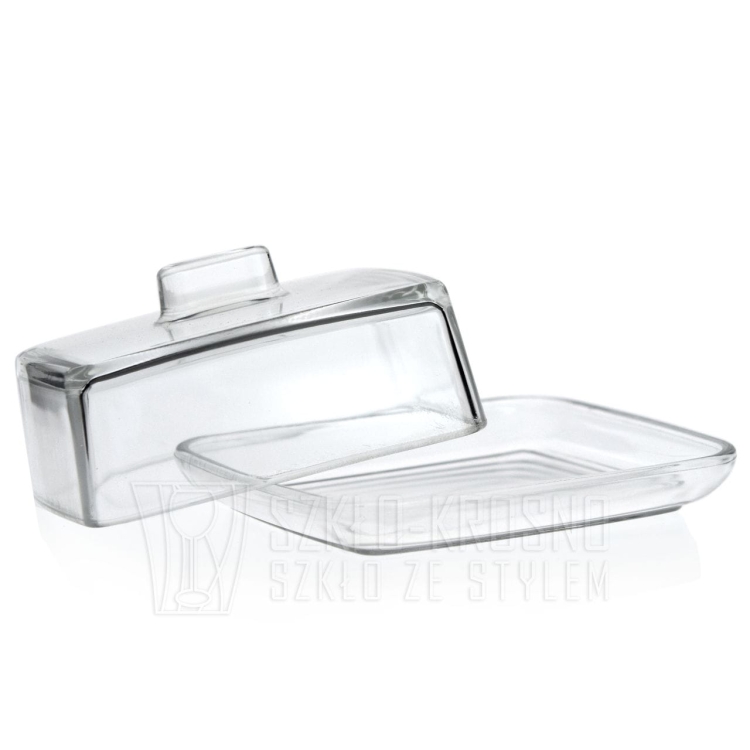 Szklana maselnica z pokrywką maselniczka 481.949