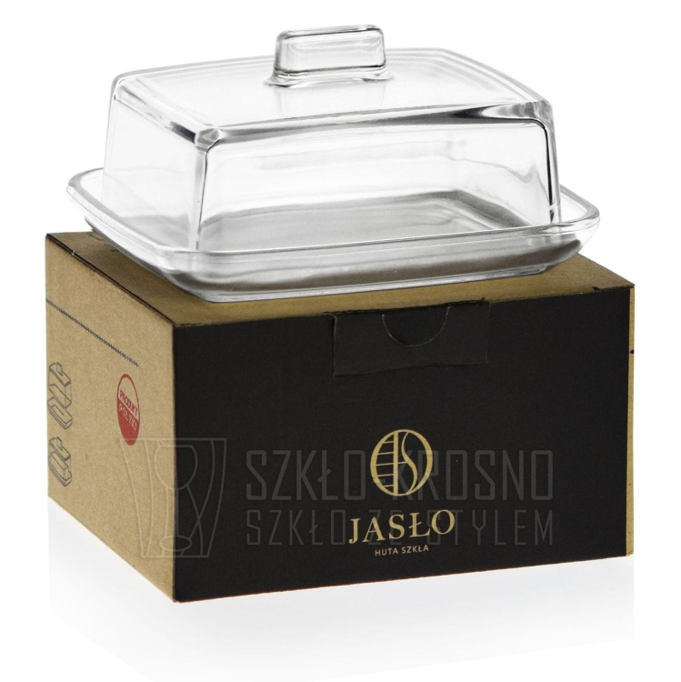 Szklana maselnica z pokrywką maselniczka 481.949