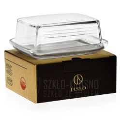 Szklana maselnica z pokrywką maselniczka 481.1550