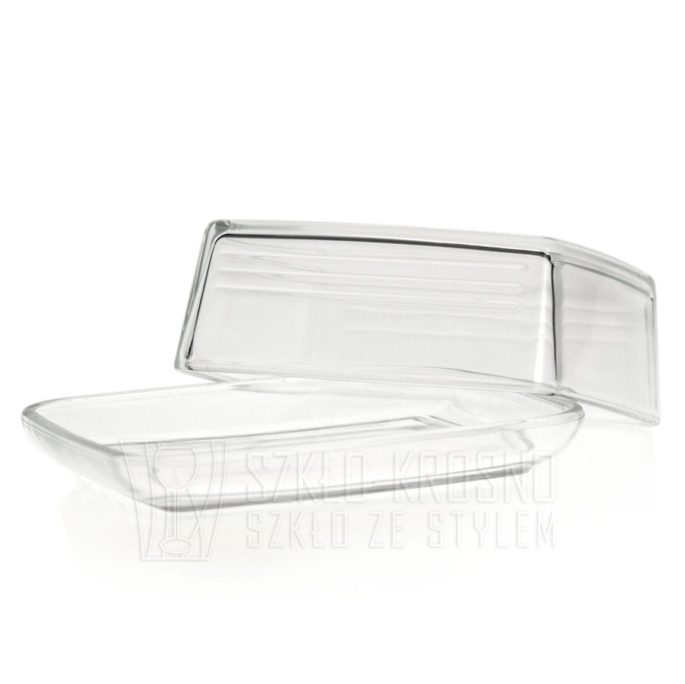 Szklana maselnica z pokrywką maselniczka 481.1550