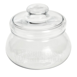 Szklana cukiernica z pokrywką cukierniczka Simax