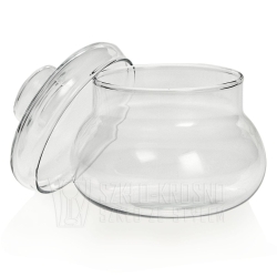 Szklana cukiernica z pokrywką cukierniczka Simax