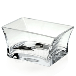 Ekskluzywna salaterka zdobiona srebrny tulipan