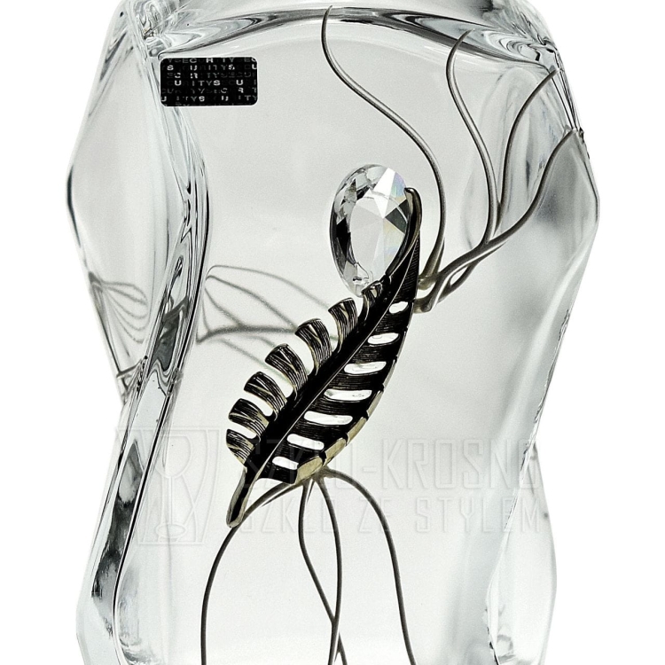 Ekskluzywna karafka piórko 125/PLK stylizowana na Swarovski